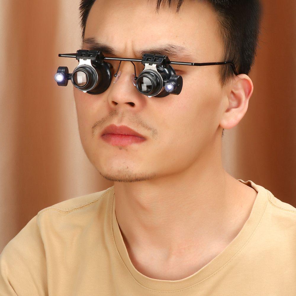 Kính Lúp Phóng Đại 20X Có Đèn LED