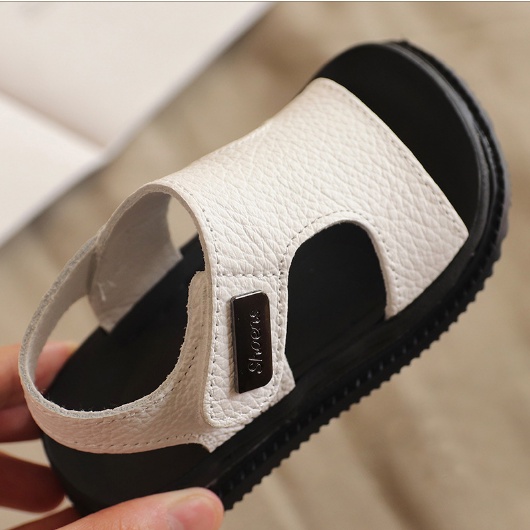 Form nhỏ Sandal AHASHOP888 Hở Mũi Da Trơn Đế Siêu Mềm Phong Cách Hàn Quốc Cho Bé Trai K152
