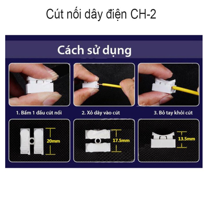 10 Đầu nối dây điện CH2 ( Cút nối dây điện )