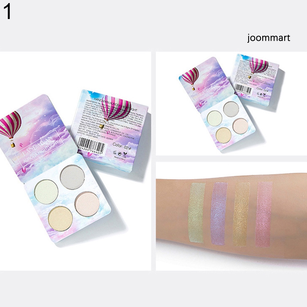 (Hàng Mới Về) Bảng Phấn Bắt Sáng 4 Màu Lấp Lánh Trang Điểm Chuyên Nghiệp | BigBuy360 - bigbuy360.vn