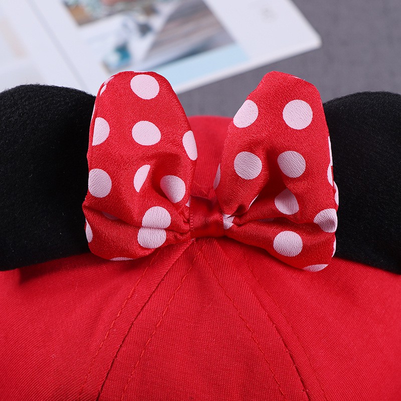 Mũ vành tròn cho bé gái FUHA, nón hình chuột Mickey xinh xắn bé 1 đến 3tuổi