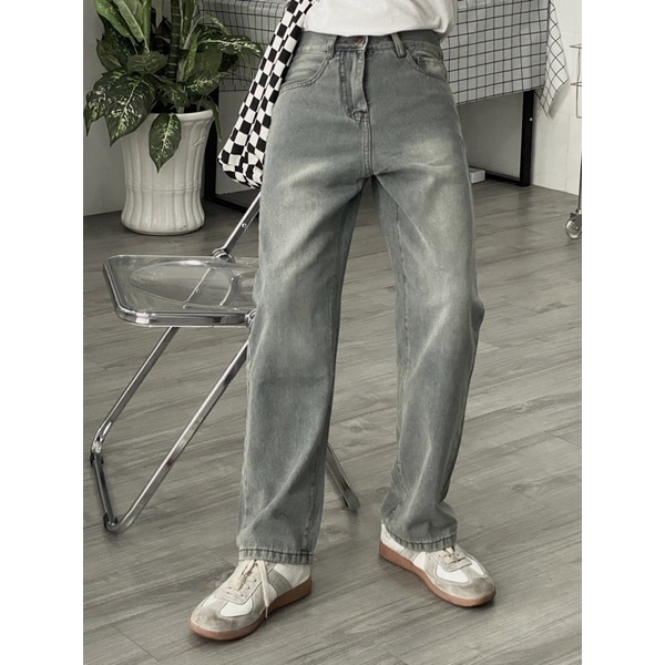 Quần Jean Nam Baggy Ống Suông From Rộng Dáng Đứng Vải Jeans Bò From Xuông Cao Cấp Hottrend Ảnh Thật 100%