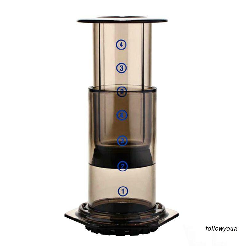 Bình Pha Cà Phê Espresso Bằng Thủy Tinh Dạng Nhấn Tiện Dụng Cho Máy Aeropress