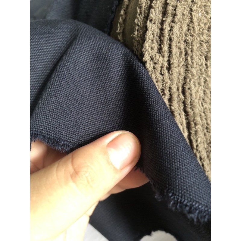 Vải kaki bố xanh than may quần vest nam ngoài ra có thể ứng dụng may đồ bảo hộ sofa rất đẹp