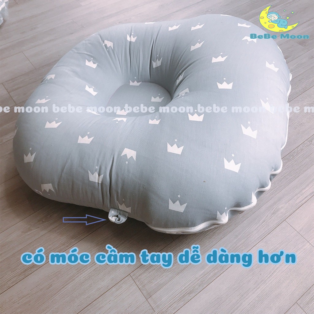 Gối Chống Trào Ngược BeBe Moon cho bé, thấm hút mồ hôi mềm mại êm ái tính đàn hồi cao