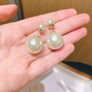 Bông Tai Dior Mạ Bạc 925 Đính Ngọc Trai Sang Trọng Thời Trang 2022