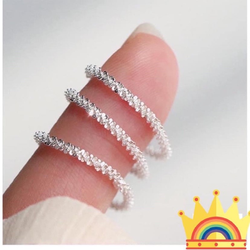Nhẫn bạc nữ, nhẫn dây xoắn xinh xắn, độc lạ, đáng yêu- Bạc Ngọc Anh