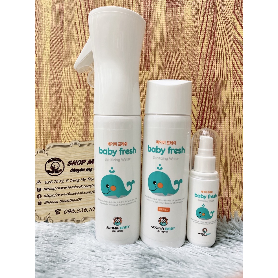 Các sản phẩm Kem chống nắng/ xịt khử khuẩn/ sữa tắm JoonaBaby cho bé Hàn quốc