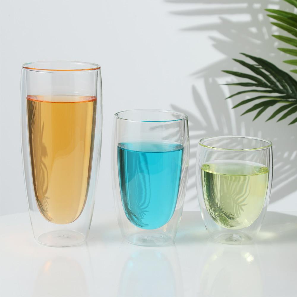 Cốc Uống Rượu Cà Phê Hai Lớp Cách Nhiệt Tiện Lợi