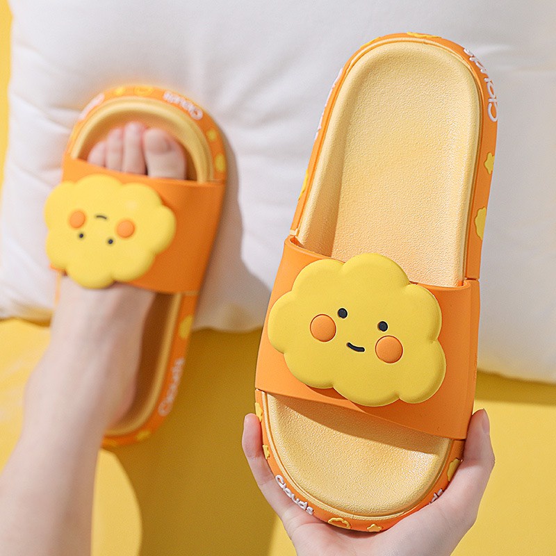 DÉP NỮ QUAI NGANG ĐÍNH HÌNH ĐÁM MÂY, SIÊU MỀM SIÊU ÊM CHÂN, PHONG CÁCH HÀN QUỐC