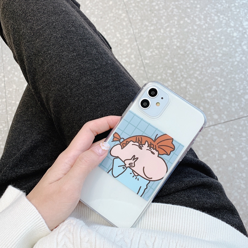 Ốp lưng iphone Ốp điện thoại họa tiết Shin cậu bé bút chì cho IPHONE 11 PRO MAX 6 6S PLUS 7 8 PLUS X XS MAX XR 12 Pro Max 13 Pro Max 13 Mini Dinuo case