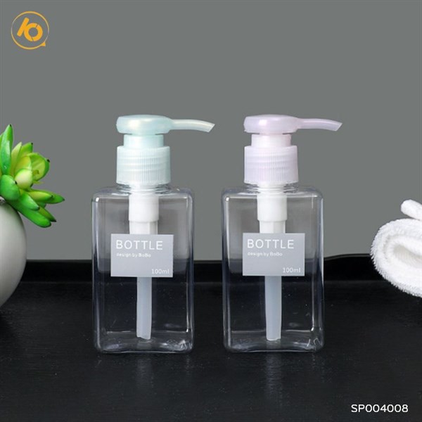 Bình chiết mỹ phẩm dạng nhấn vòi ấn dùng chiết mỹ phẩm nhiều màu xinh xắn 100ml - SHOP10K