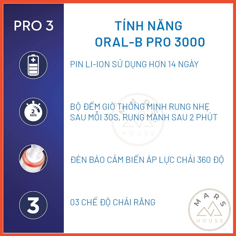 Bàn Chải Điện Oral-B Pro 3000