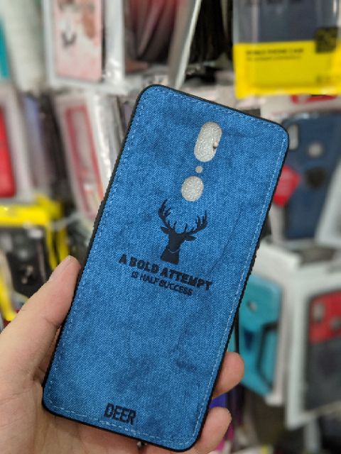 Ốp lưng Oppo F11 FREESHIP Từ 50k chống sốc vải mềm đầu hươu cao cấp