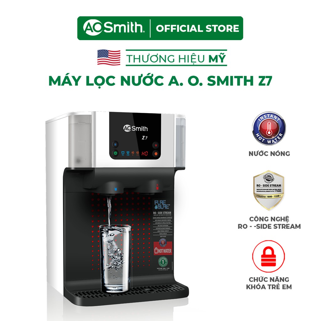 [Mã ELTECHZONE giảm 5% đơn 500K] Máy Lọc Nước A. O. Smith Z7