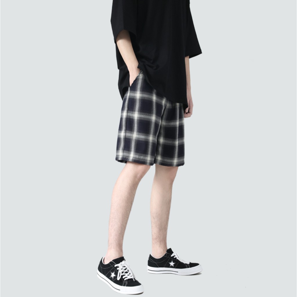 Quần Short, Quần Đùi Nam Nữ Kẻ Caro Đen Trắng Unisex Thoáng Mát Hè 2021 | BigBuy360 - bigbuy360.vn