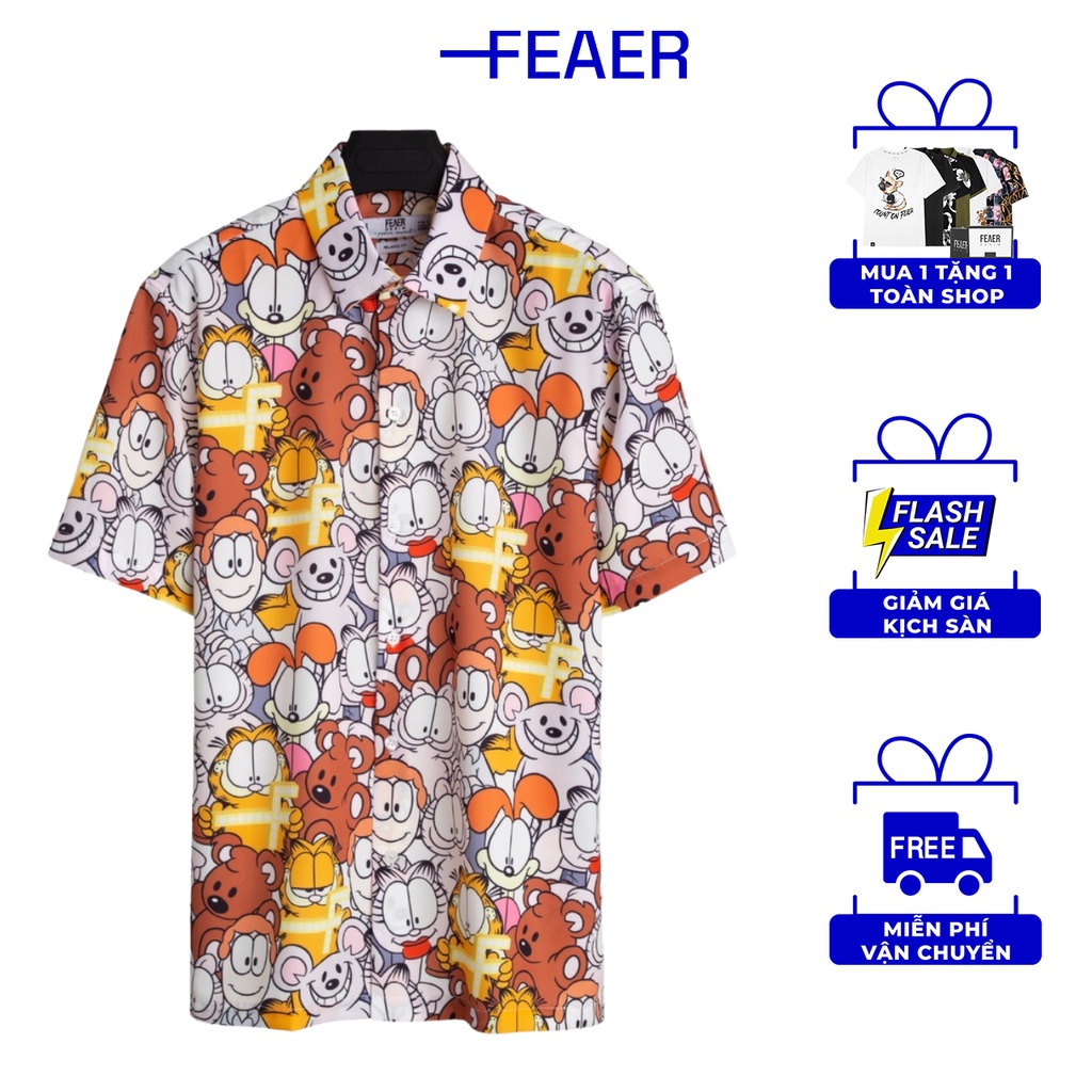 Áo sơ mi nam GARFIELD chất mền mịn, sang trọng, chuẩn form - FEAER