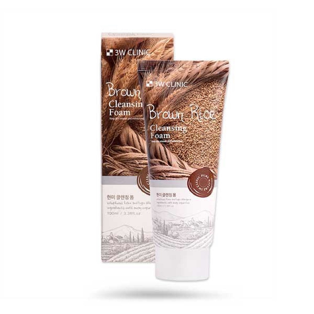 Sữa Rửa Mặt 3W Cleansing Foam Loại Sạch Hoàn Toàn Bụi Bẩn Và Bã Nhờn Sâu Trong Lỗ Chân Lông, Làm Sáng Da Tự Nhiên