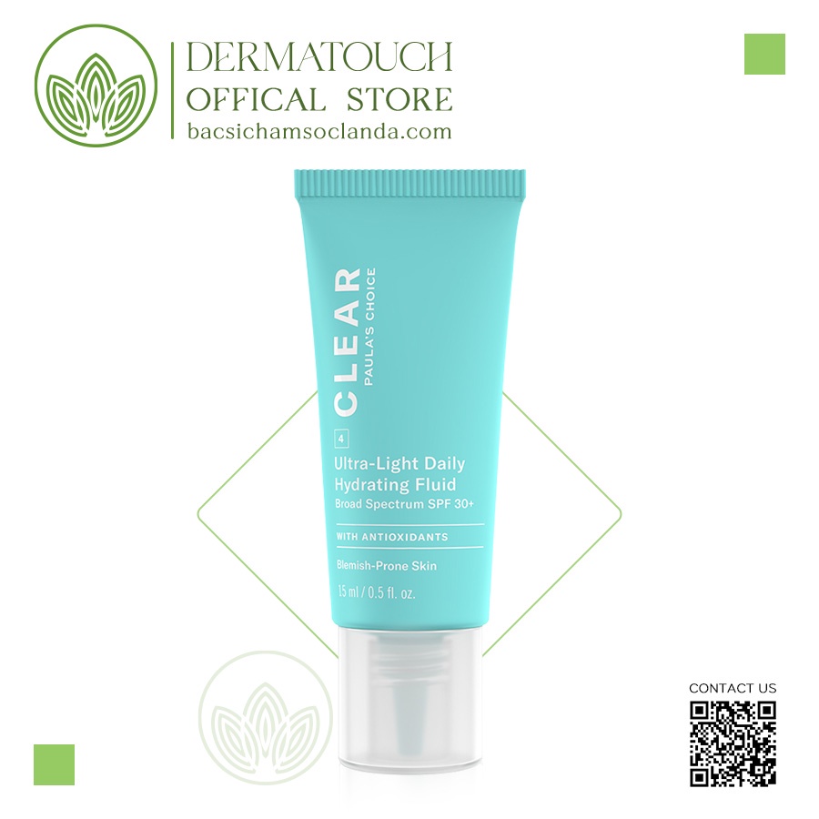 Kem dưỡng chống nắng Paula’s Choice Clear Ultra-Light Daily Hydrating Fluid SPF 30