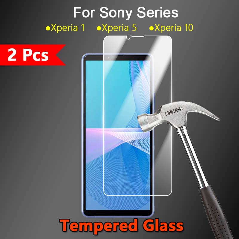 Set 1 / 2 / 3 / 5 Kính Cường Lực 2.5D 9H Bảo Vệ Màn Hình Cho Điện Thoại Sony Xperia 10 5 1 IV II III Pro-I