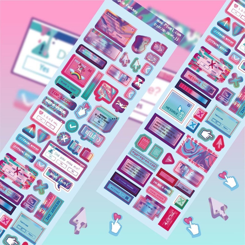 Sticker Dán Trang Trí Bàn Phím Máy Tính DIY