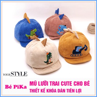 Mũ lưỡi trai họa tiết khủng long cho bé