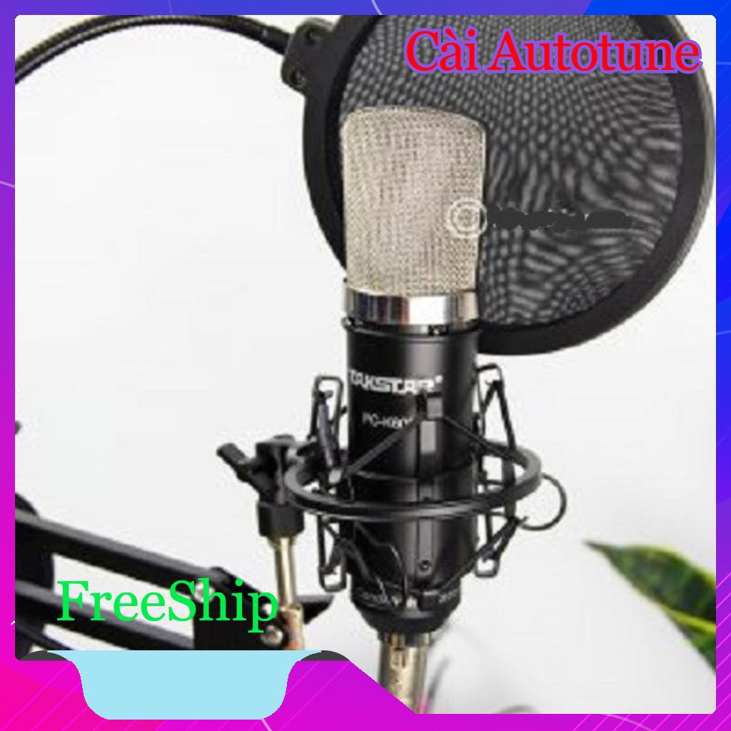 [Giới Hạn] [Mã FreeShip 50k] Combo Micro Thu Âm Takstar PC K600 + Soundcard XOX K10 + Phụ Kiện [Số 1 KV]