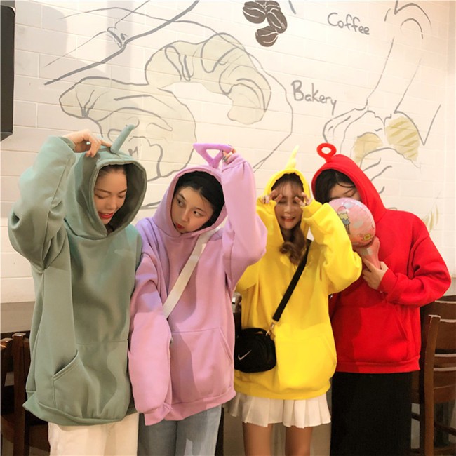 Áo hoodie thiết kế xinh xắn cá tính cho nữ