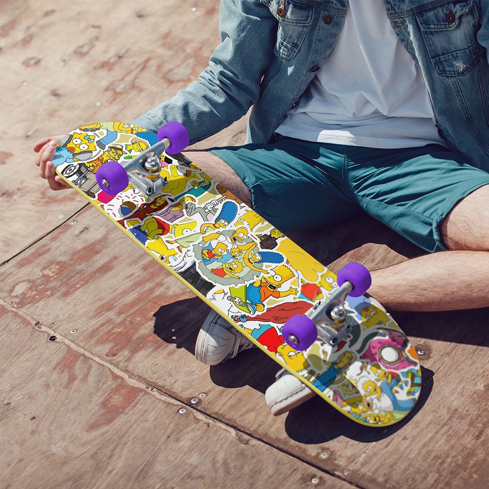 Set of 50 Cartoon Waterproof Simpson Stickers