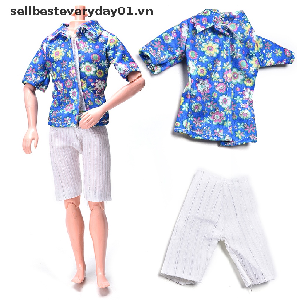 Bộ Đồ Thời Trang Cho Búp Bê Gồm Áo Sơ Mi Và Quần Short
