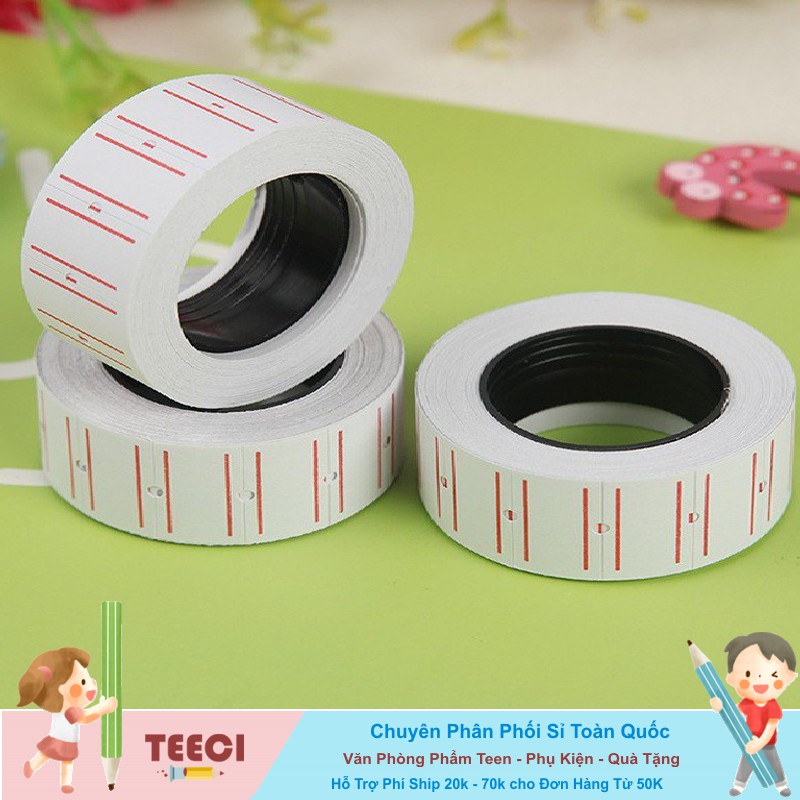 Cuộn Giấy In Dán Giá Tiền Tem Cho Máy Bắn In Giấy Ghi Giá Tiền 500 Tem Cuộn Giấy In Tem Số U176