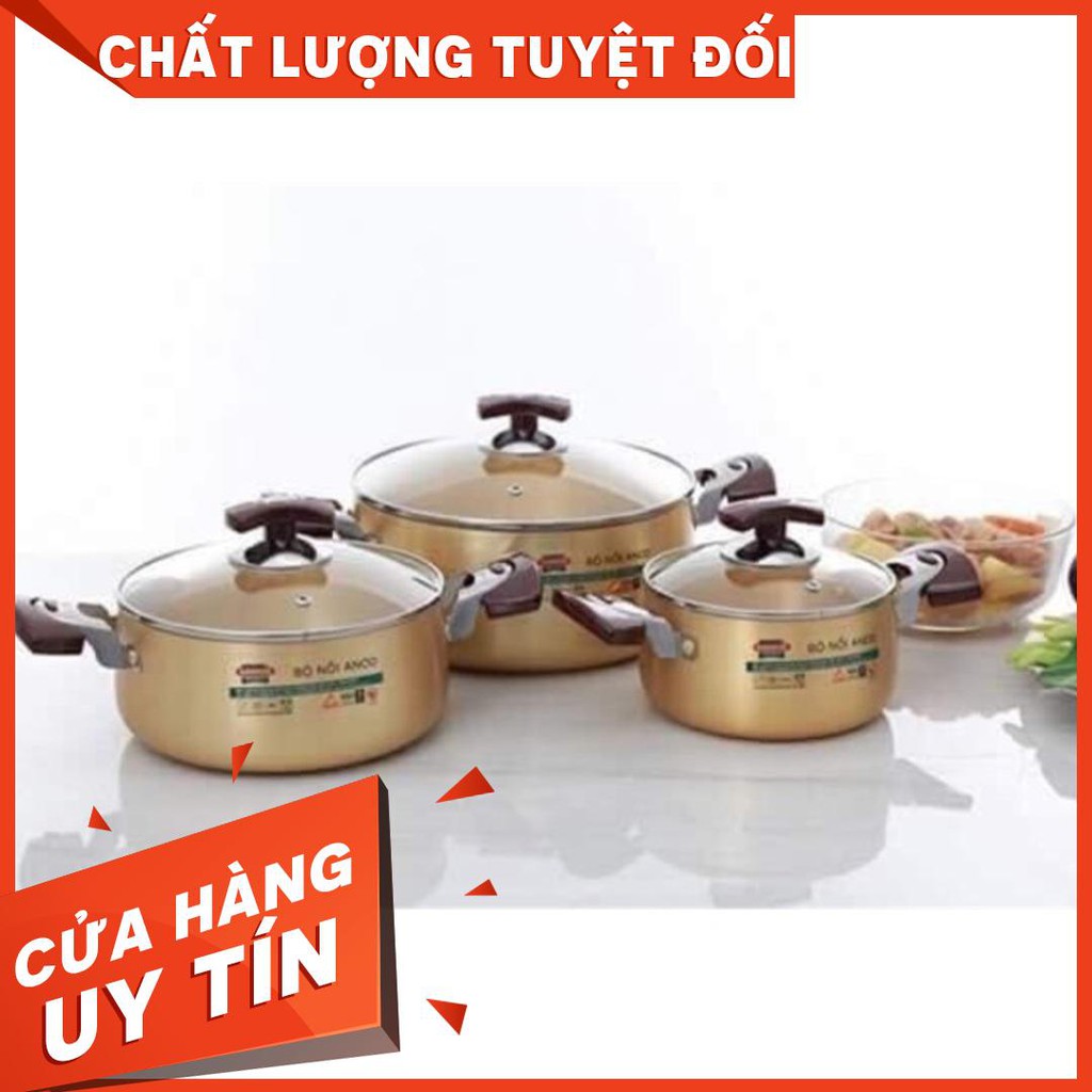 (Thanh lý kho giá sỉ) Bộ nồi SUNHOUSE 6634