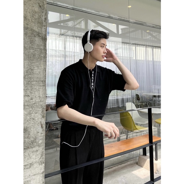 Áo polo unisex dệt kim