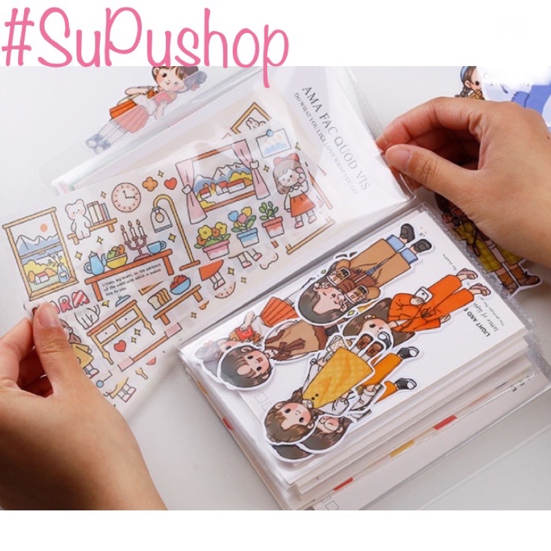 🧸🧸ALBUM LƯU TRỮ STICKER, GIẤY TỜ KHỔ A6 TIỆN LỢI🧸🧸