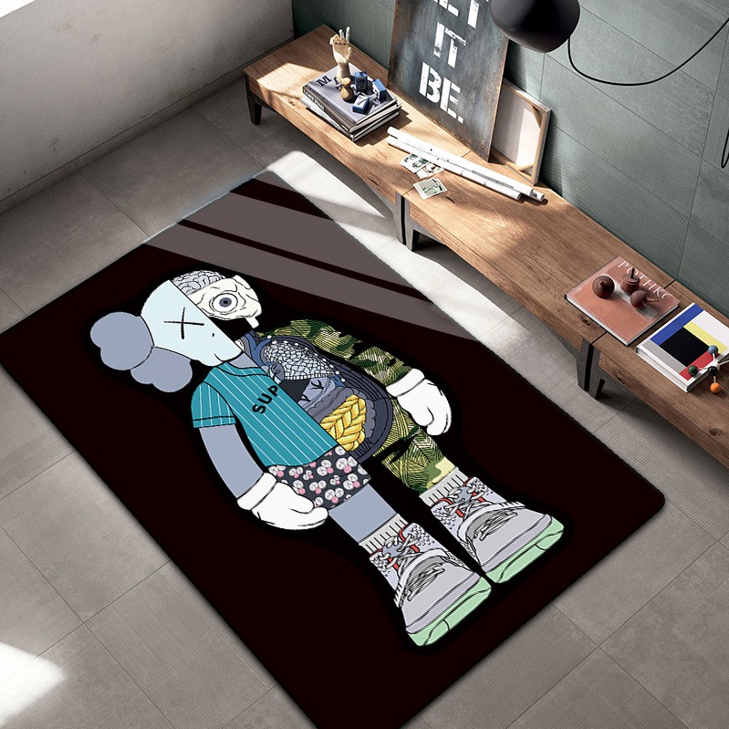 Thảm trang trí phòng size lớn KAWS, OFF-WHITE, BAPE,...