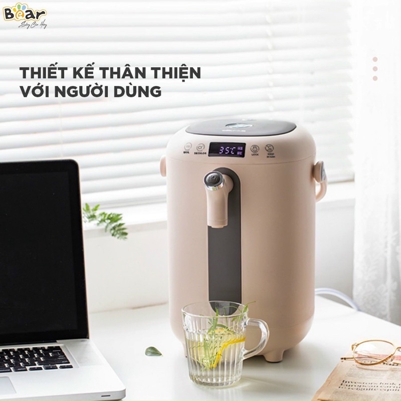 Bình thuỷ điện Bear 3L thông minh 11 mức nhiệt