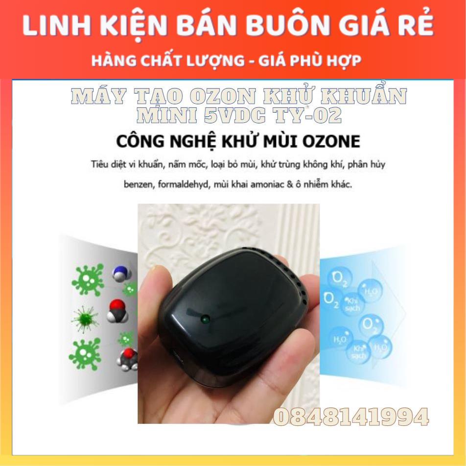 Máy lọc không khí tạo Ozon khử mùi ô tô TY-02 5V