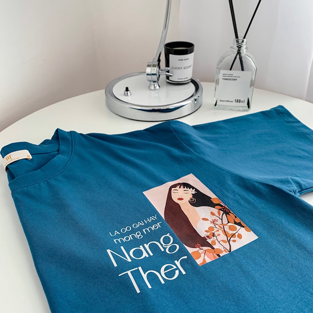 Áo thun cotton ngắn tay cổ tròn Nàng Ther design by Méo | BigBuy360 - bigbuy360.vn