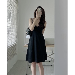 V459 Váy 2s dây chéo nơ lưng Audrey