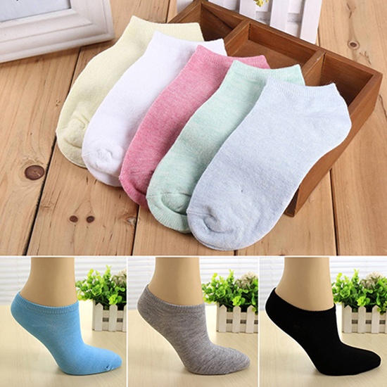 1 Đôi Vớ Ngắn Màu Sắc Ngọt Ngào Cho Nữ