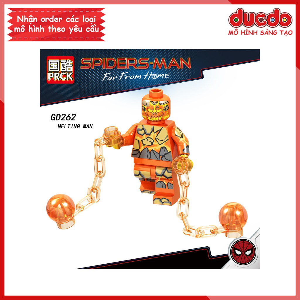 Minifigures các nhân vật Spider Man người nhện xa nhà - Đồ chơi Lắp ghép Xếp hình Mini Iron Man Mô hình GD 262-267 LeLe