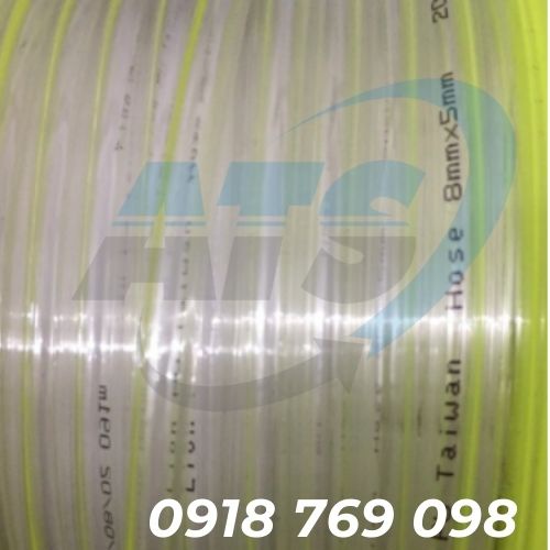 Ống hơi khí nén Đài Loan ống màu trắng trong đường kính 4mm, 6mm, 8mm, 10mm, 12mm