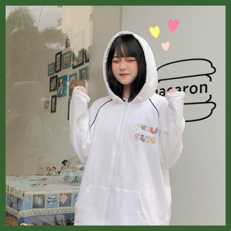 Áo khoác nỉ hoodie full zip nam nữ hooide Hs001 | BigBuy360 - bigbuy360.vn