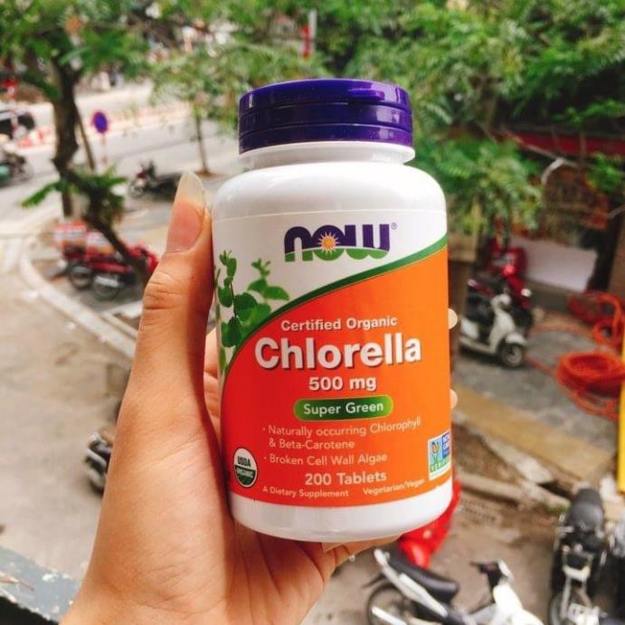 Viên tảo lục Chlorella ép lạnh hữu cơ 500mg 200 viên - detox cơ thể, thanh lọc máu