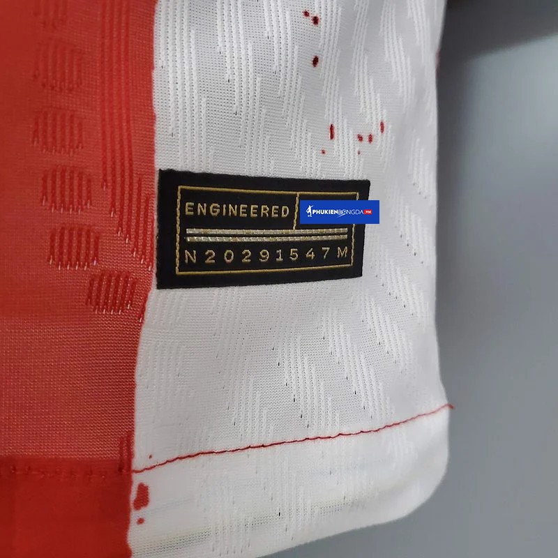 Áo Atletico Madrid sọc đỏ trắng sân nhà 2021/22 bản Body Fit PLAYER SF cao cấp