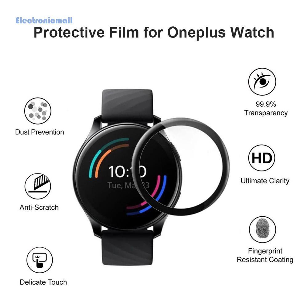 Set 2 Miếng Dán Bảo Vệ Màn Hình Điện Tử 3d Cho Đồng Hồ Thông Minh Oneplus Watchmall01