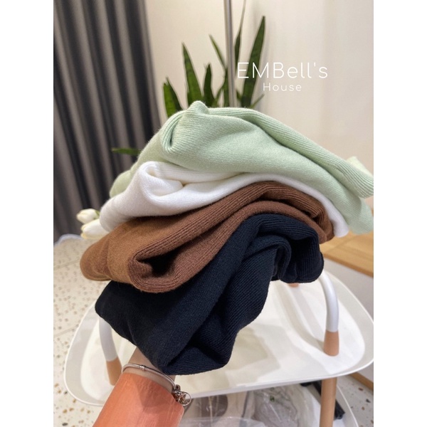 Áo len trơn cao cổ freesize AL16