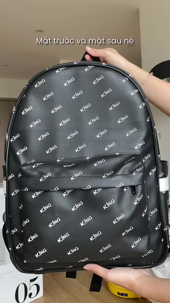 Balo Da Backpack Unisex Chống Nước Balo Backpack King 2-Màu Đen | BigBuy360 - bigbuy360.vn