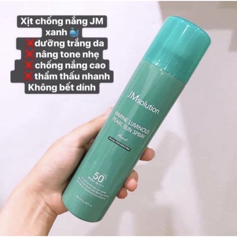 Xịt Chống Nắng Toàn Thân Jm Solution Sun Spray SPF 50+/PA ++++ 180ml