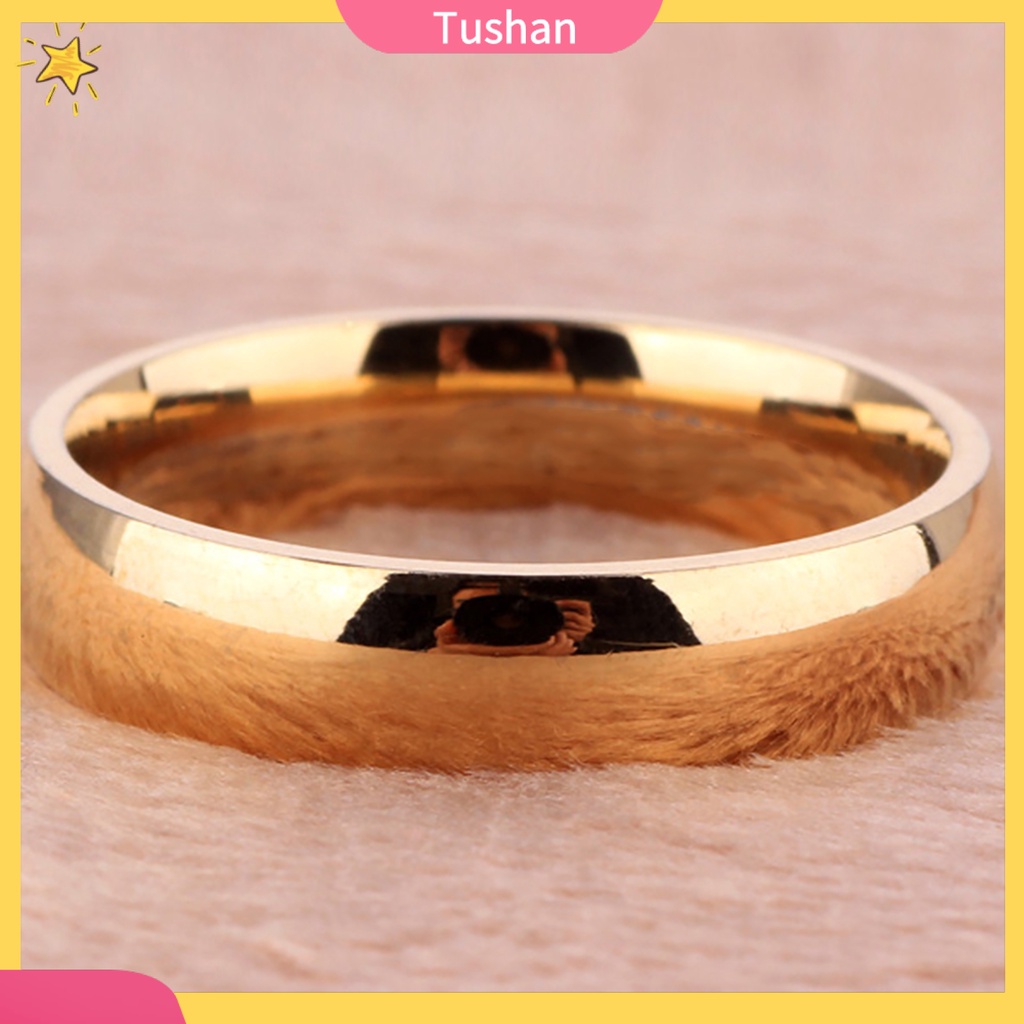 Nhẫn titan đơn giản tinh tế đẹp mắt cho cặp đôi